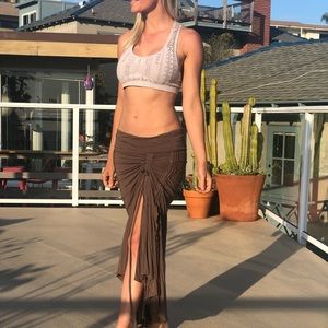 Festival skirt. Adjustable looks. Brown size small